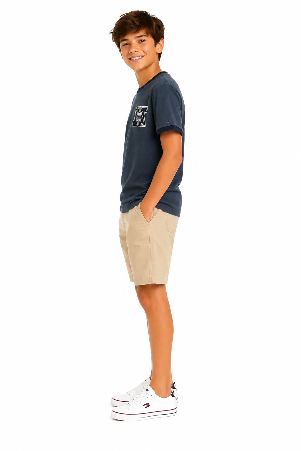 Tommy Hilfiger-Kids' H Logo Letterman T-Shirt