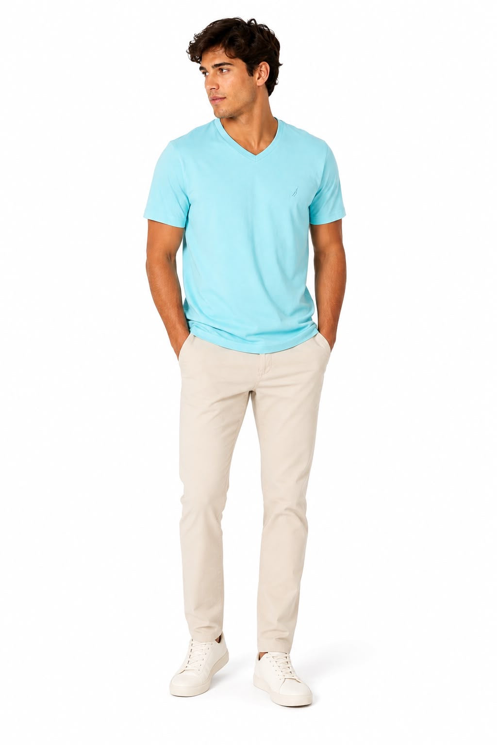 NAUTICA-Classic V-neck t-shirt