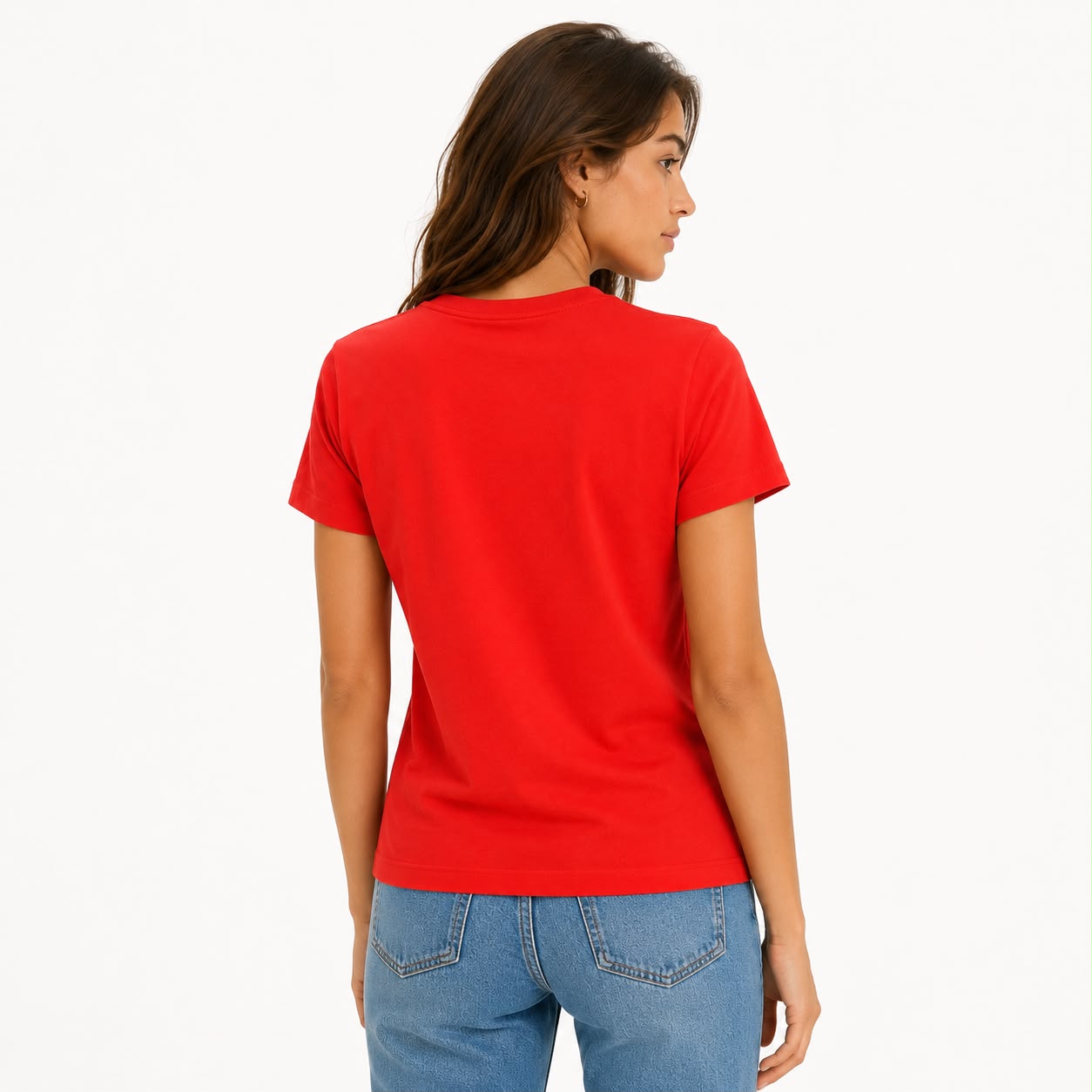 Calvin Klein Jeans red t-shirt Women’s With a graphic logo monogram