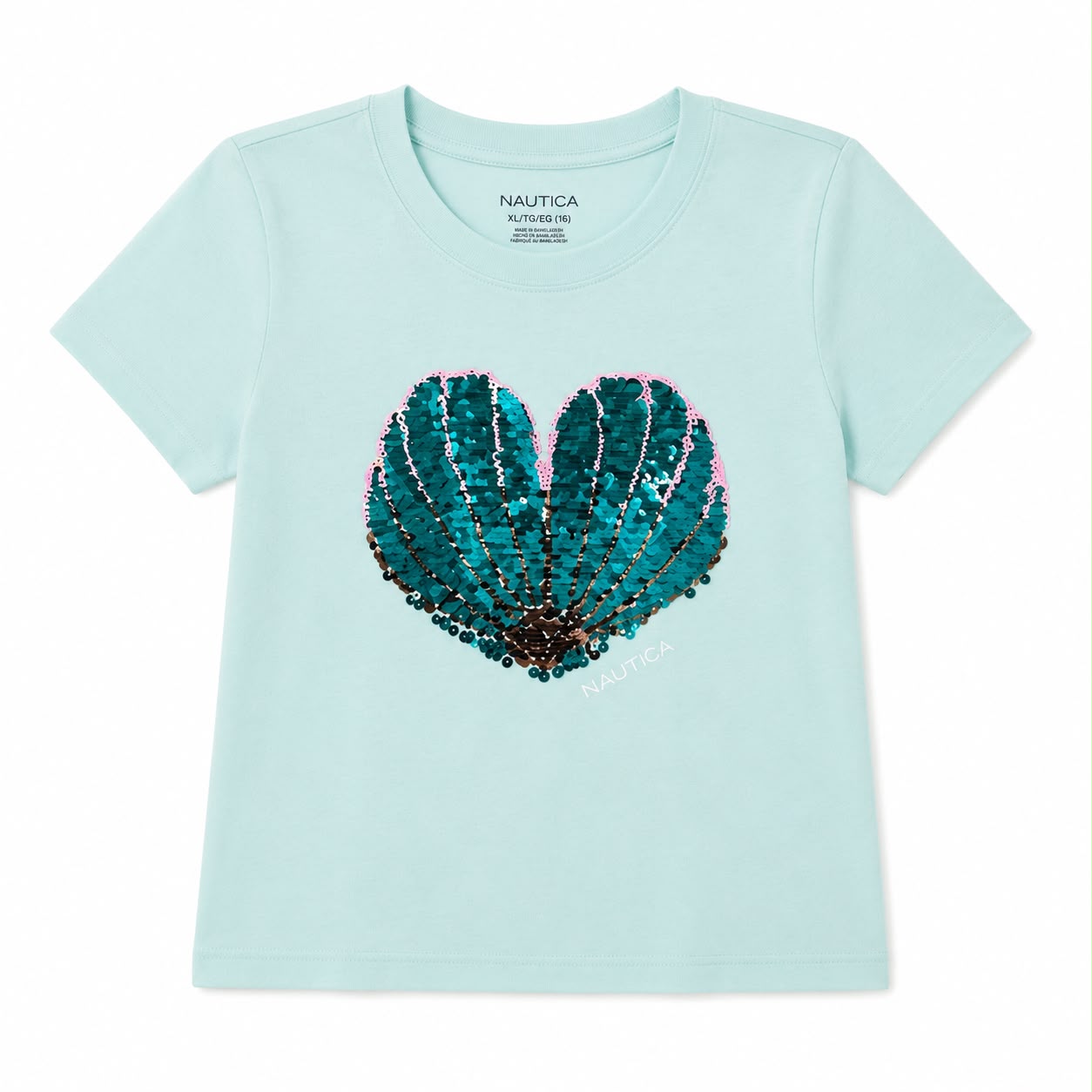 Nautica sustainably crafted gradient foil graphic t-shirt