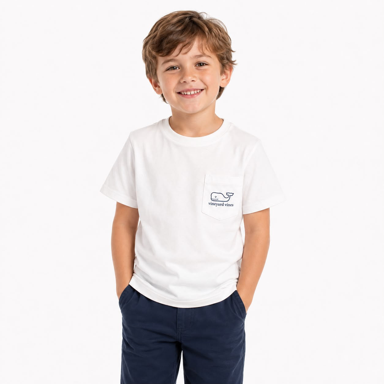 Vineyard Vines Vintage Whale Pocket Short Sleeve T-Shirt