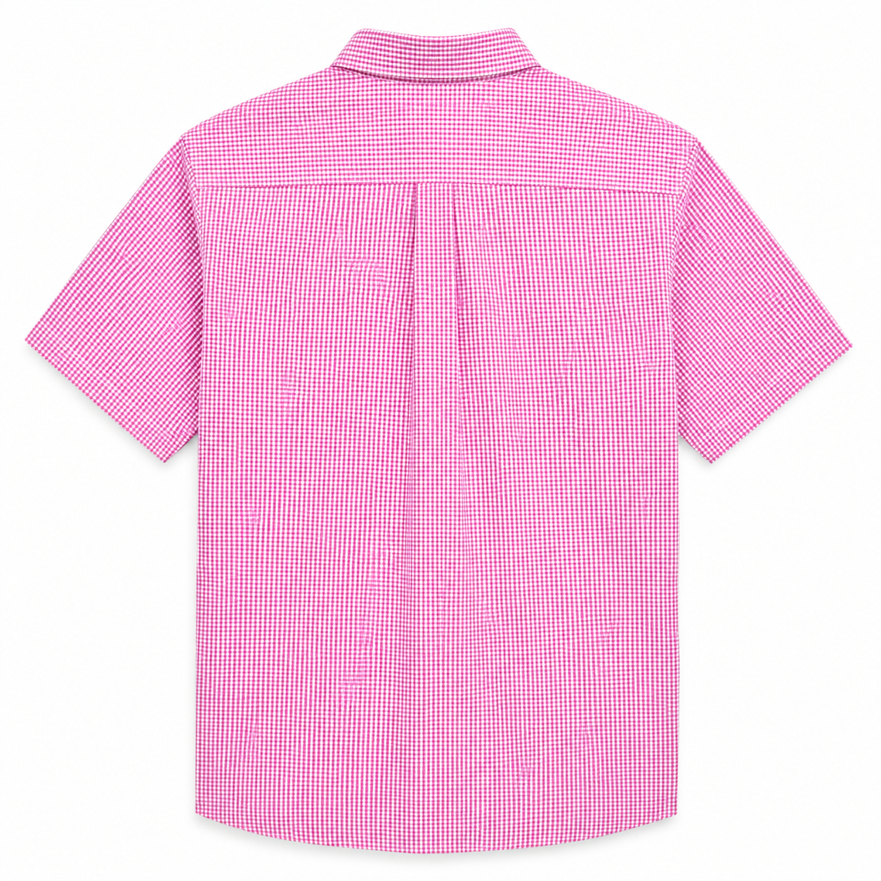 Ralph Lauren pink gingham short-sleeve button-down shirt