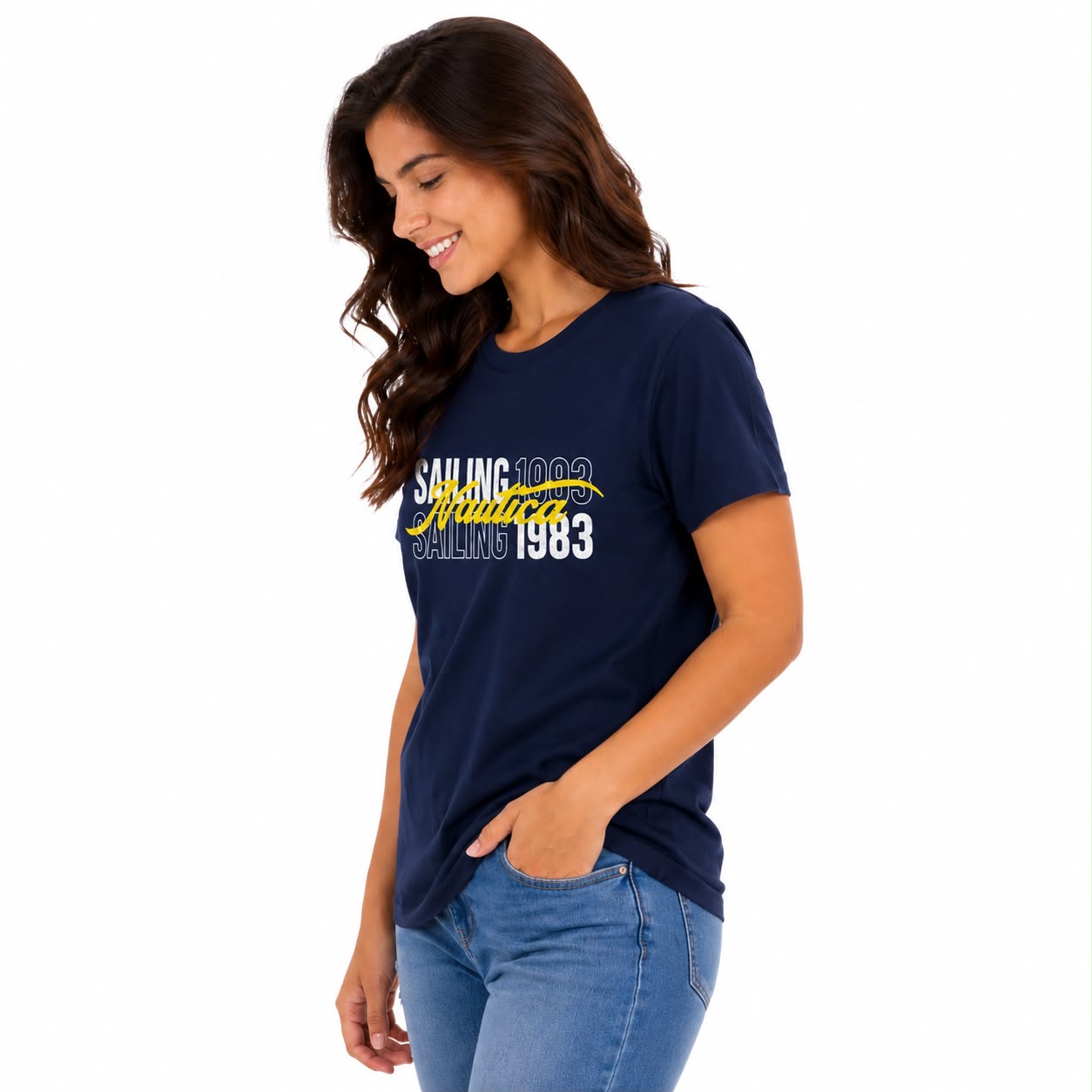 Náutica foil sailing 1983 graphic t-shirt
