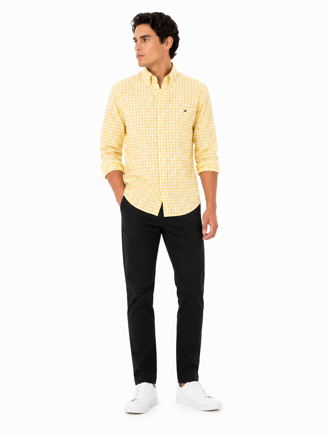 Tommy Hilfiger -Slim Fit Stretch Gingham Oxford Shirt