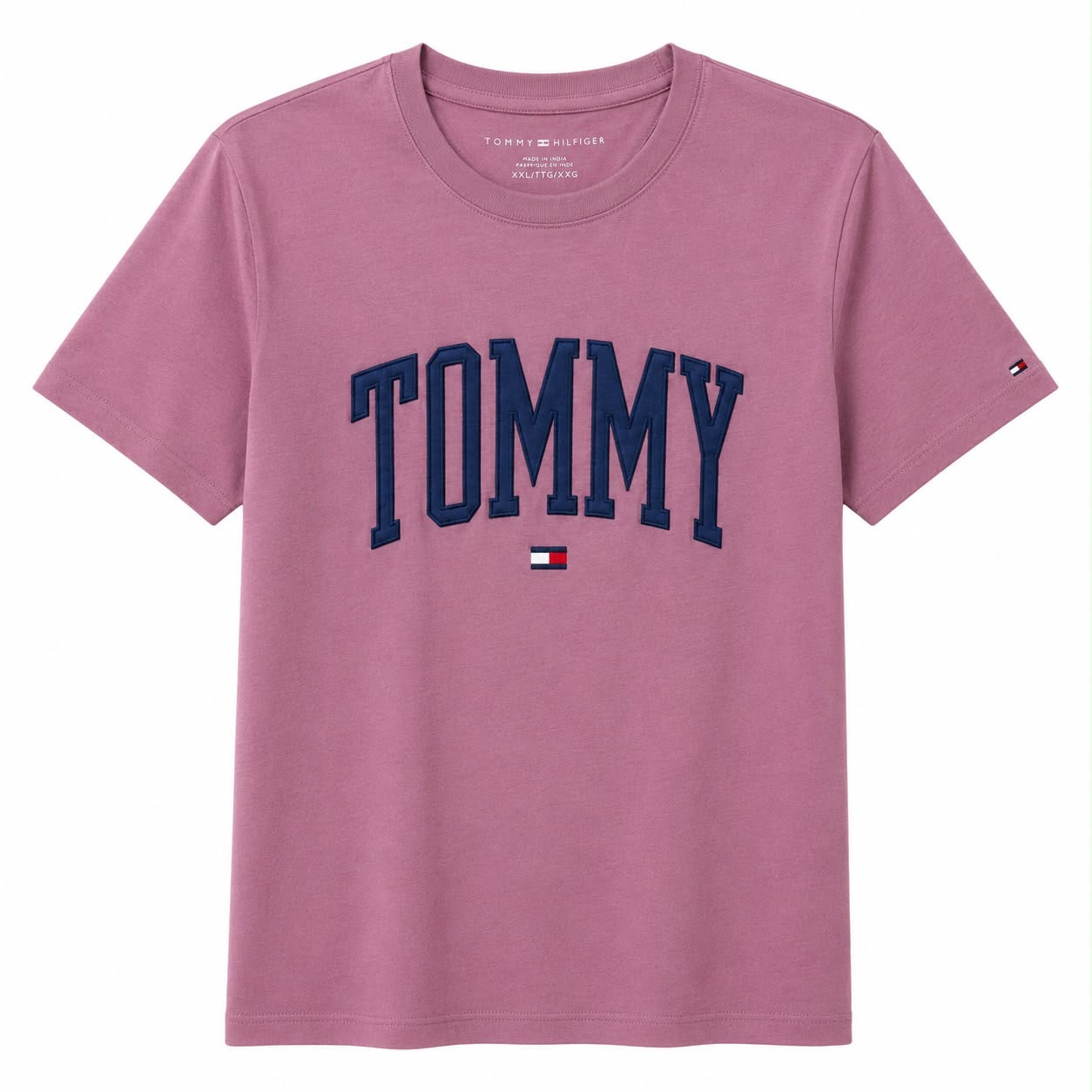 Tommy Hilfiger Embroidered Logo Regular Fit Cotton T-Shirt