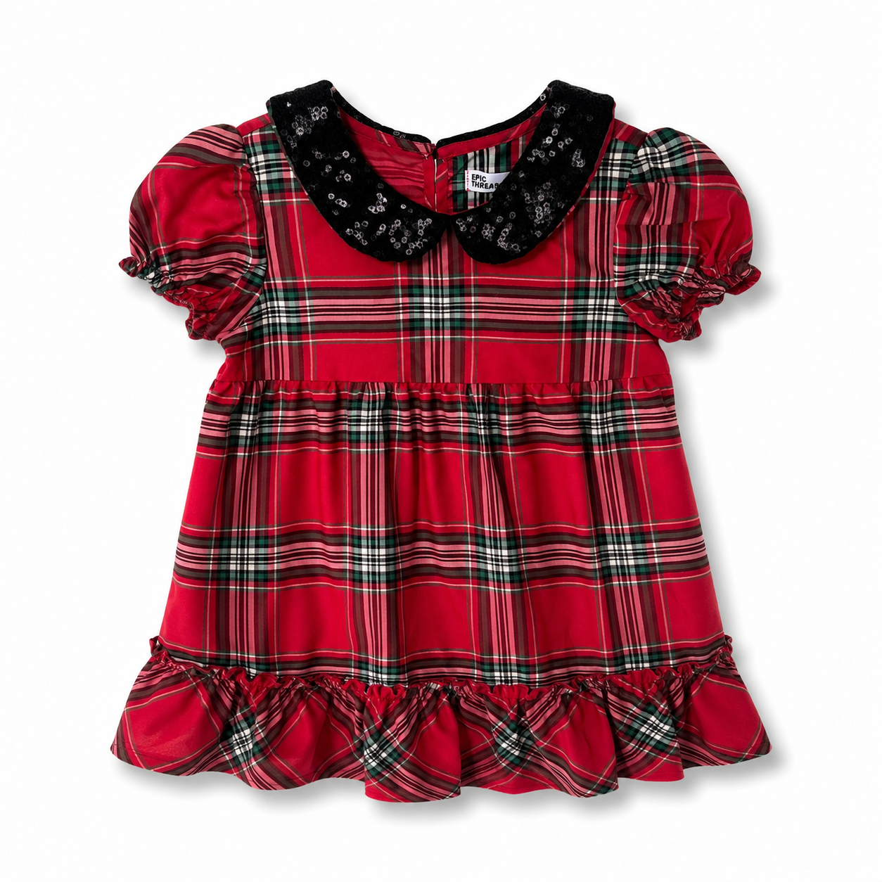 Epic Threads red plaid Christmas dress