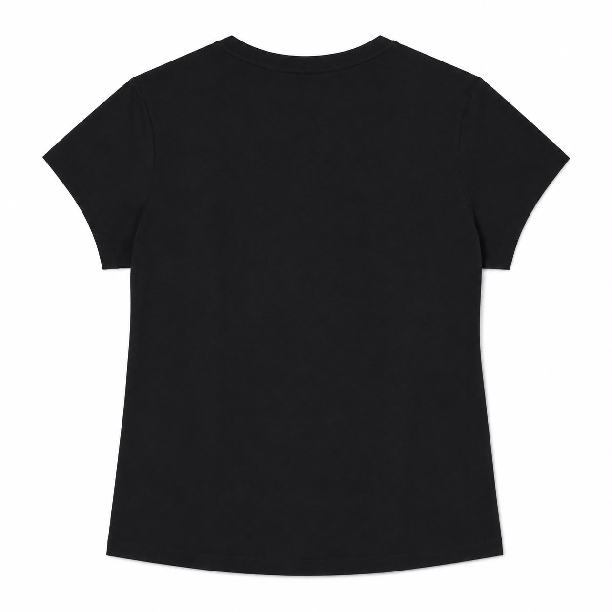 Calvin Klein black t-shirt features a front logo highlighted by bright details