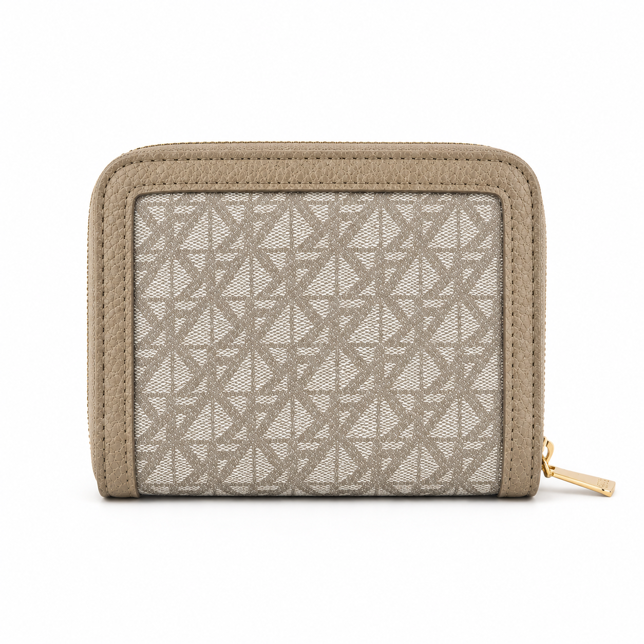 Anne Klein monogram zip-around compact wallet