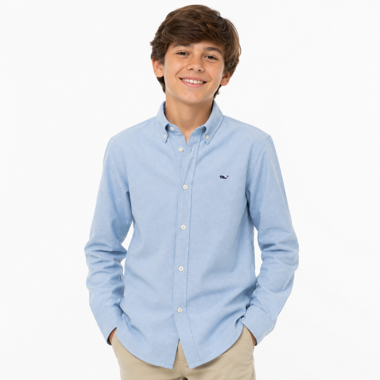 Vineyard Vines Boys’ Stretch Cotton Shirt