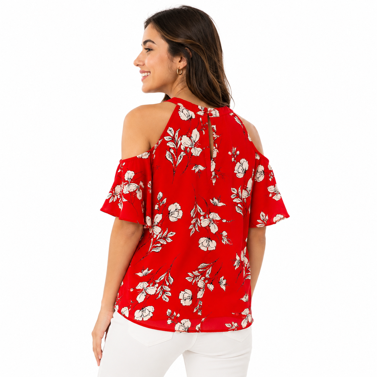 Sienna Sky red floral print blouse Women’s