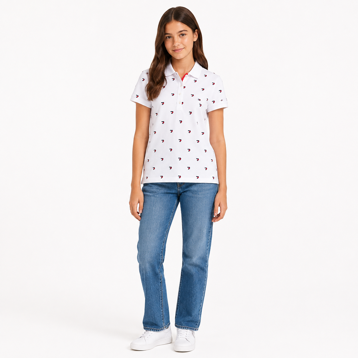 Tommy Hilfiger girls' short-sleeve polo shirt