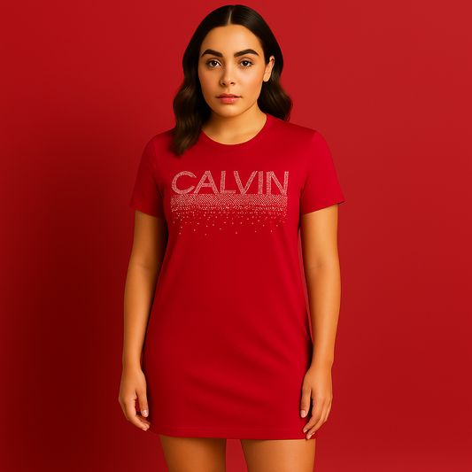 Calvin Klein Women's Everyday Basic Short Sleeve T-Shirt Dress