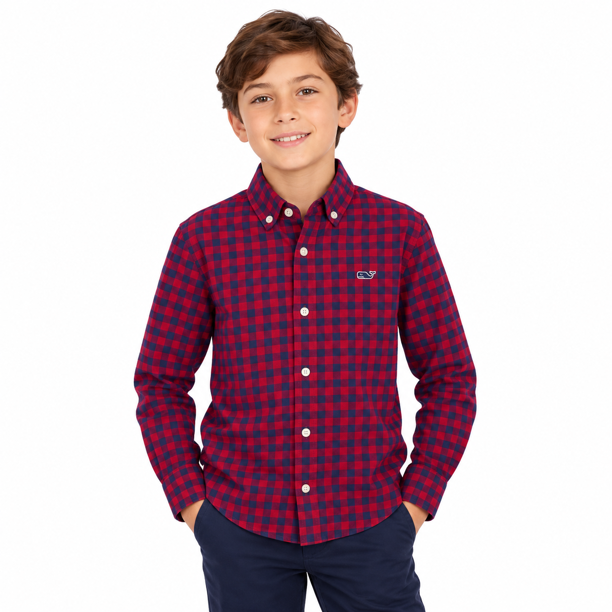 Vineyard Vines long-sleeved dress shirt for children