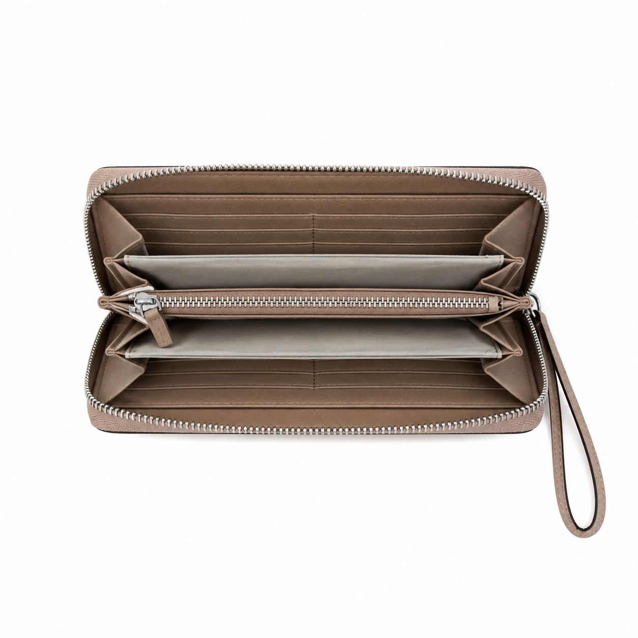 Coach Long Zip Around Wallet in Signature Canvas