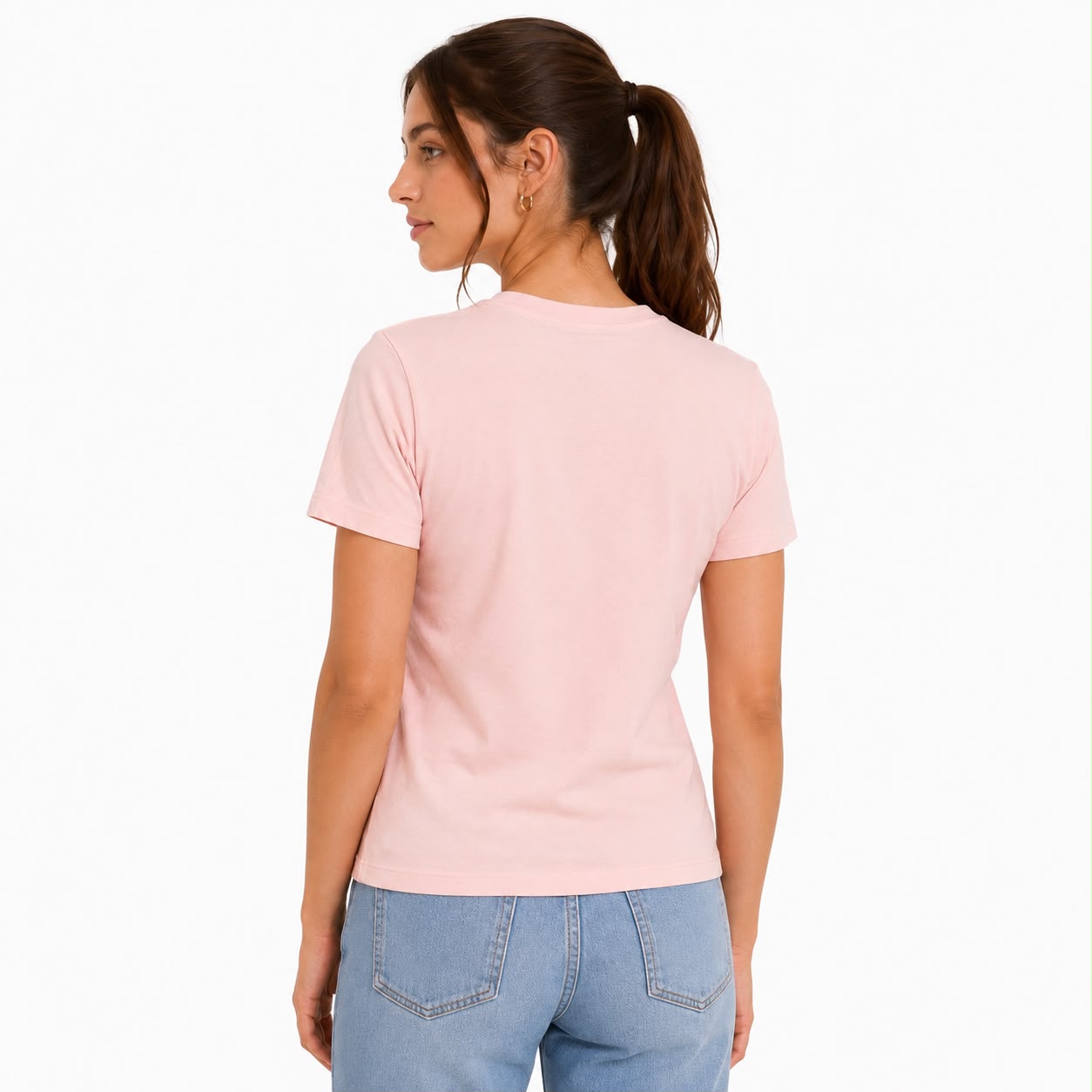 Calvin Klein Pink Regular Fit  Cotton Chenille Monologo T-Shirt