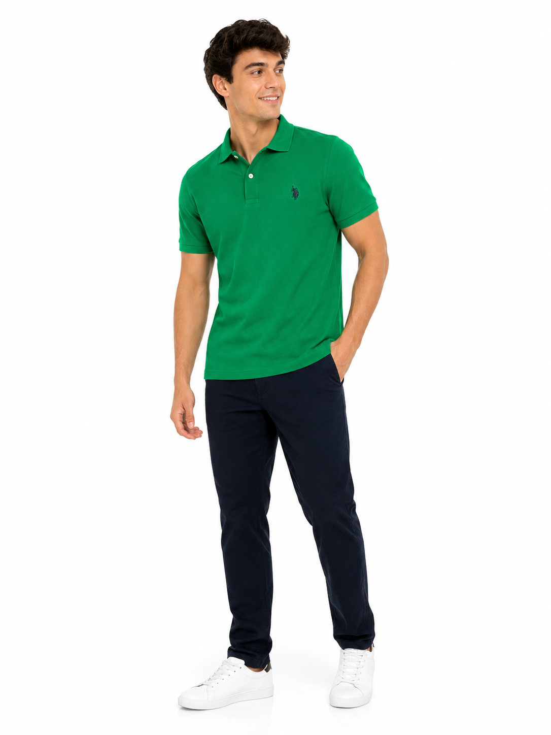 US Polo Assn Solid Slim Polo Shirt
