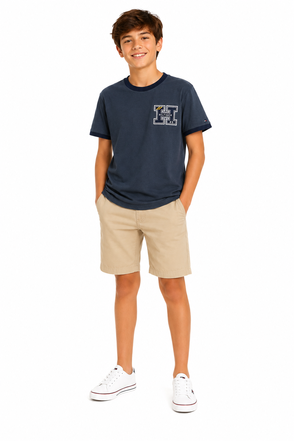 Tommy Hilfiger-Kids' H Logo Letterman T-Shirt