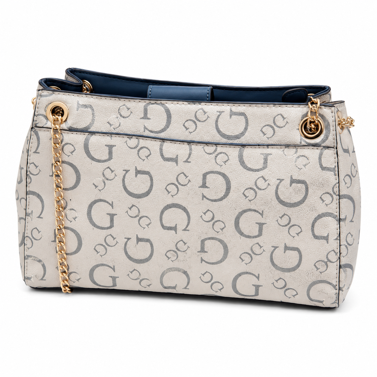Guess Taupe Wester printed shoulder bag