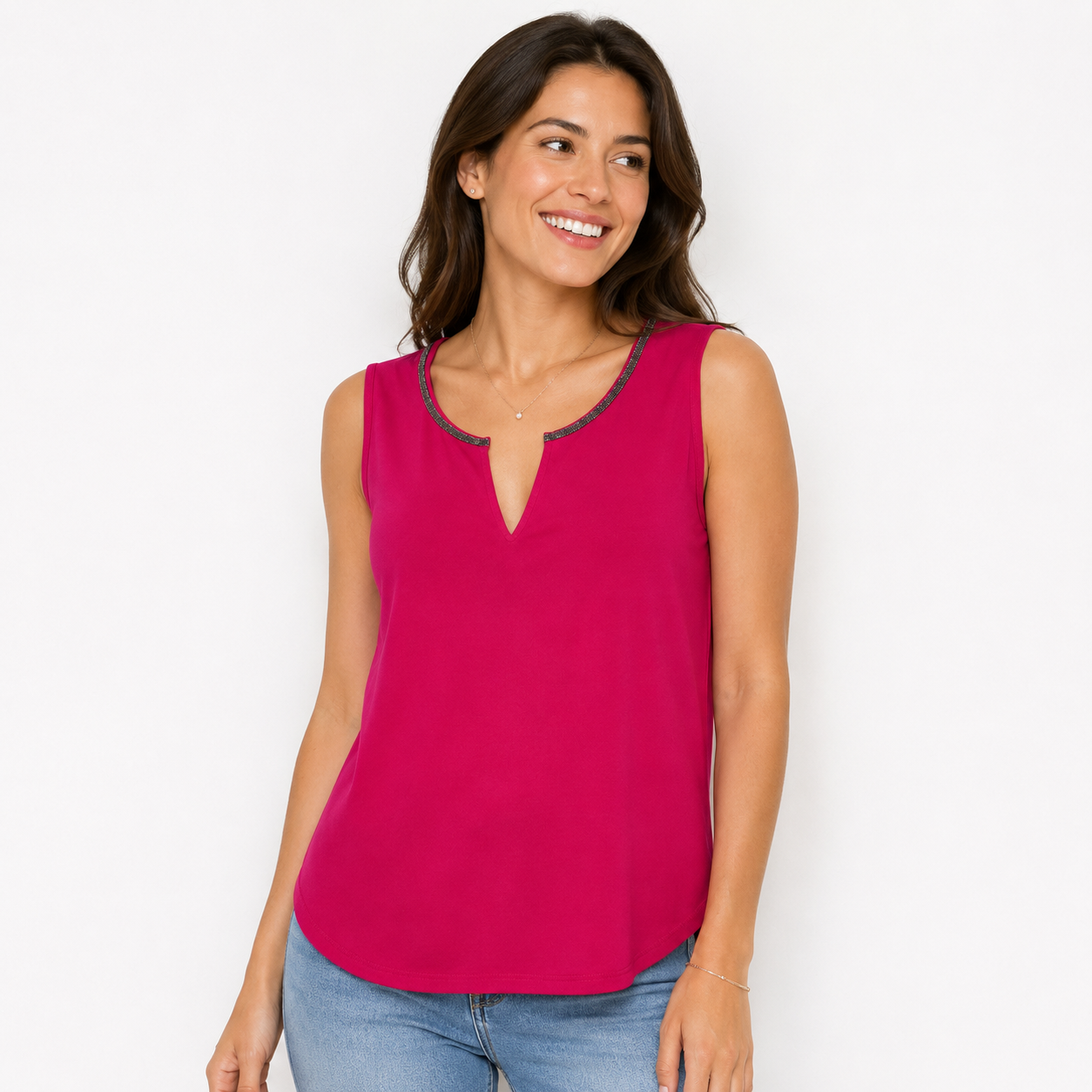 Reynah Conture Sleeveless blouse in fuchsia or intense pink Women’s