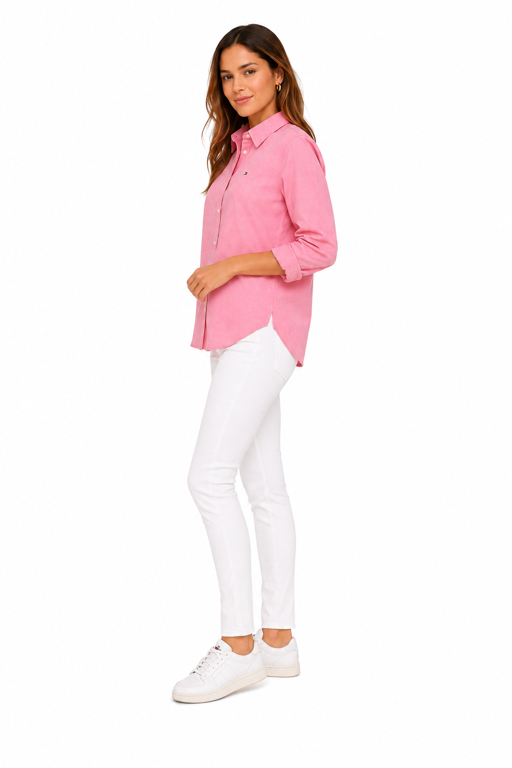 Tommy Hilfiger-Women's long sleeve button shirt