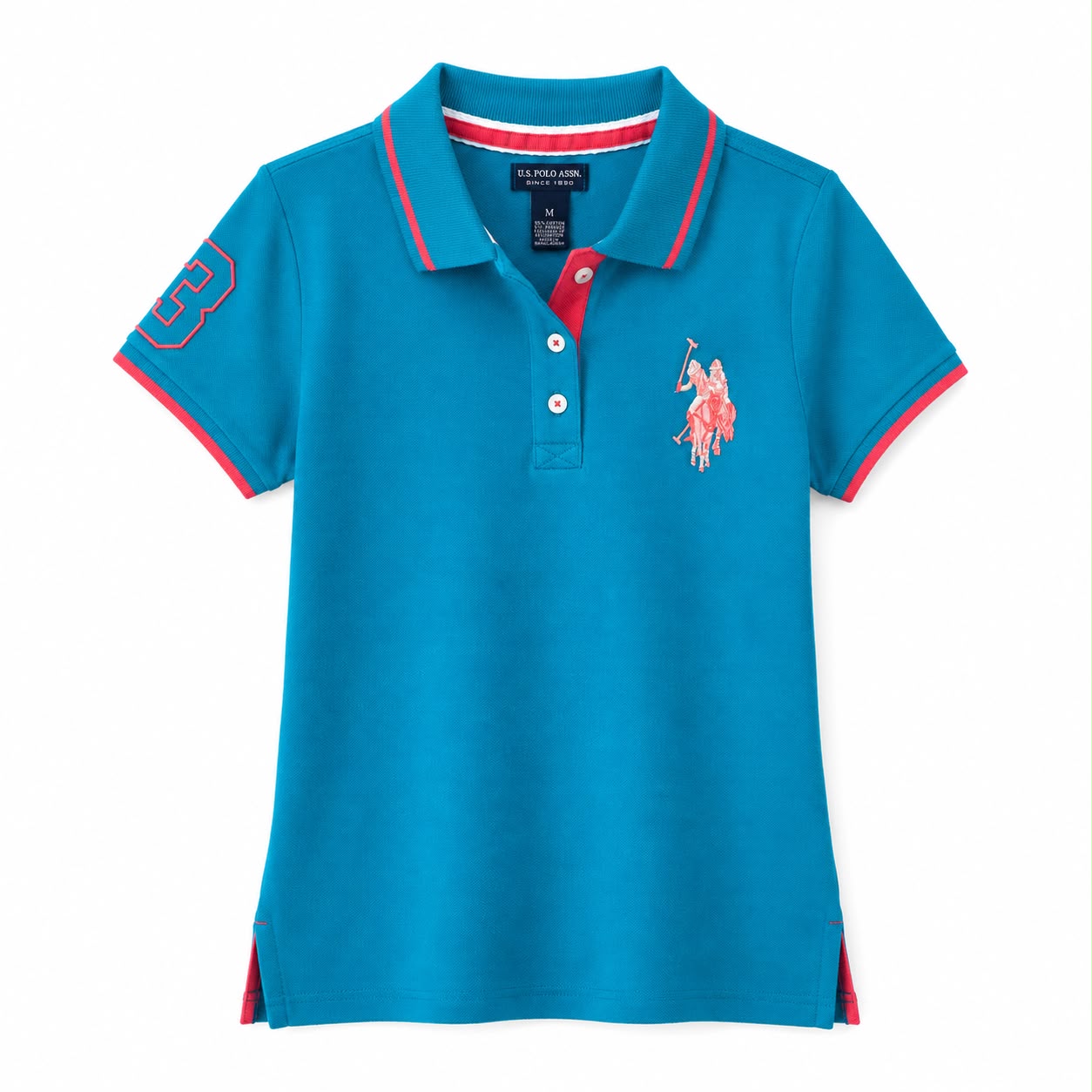US ASSN Multinational Big Logo Polo