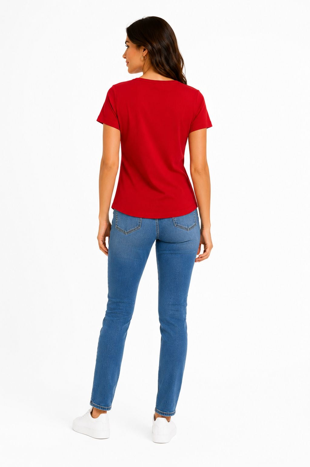 Guess women's fitted and ribbed t-shirt