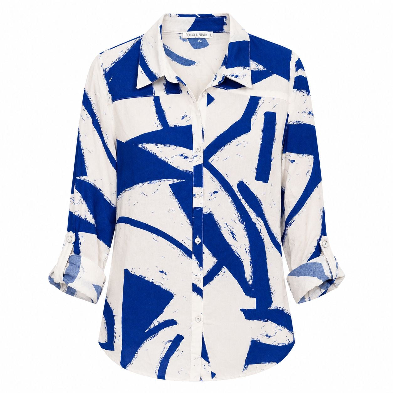 Figueroa & Flower A printed blouse With collar and buttons Women’s