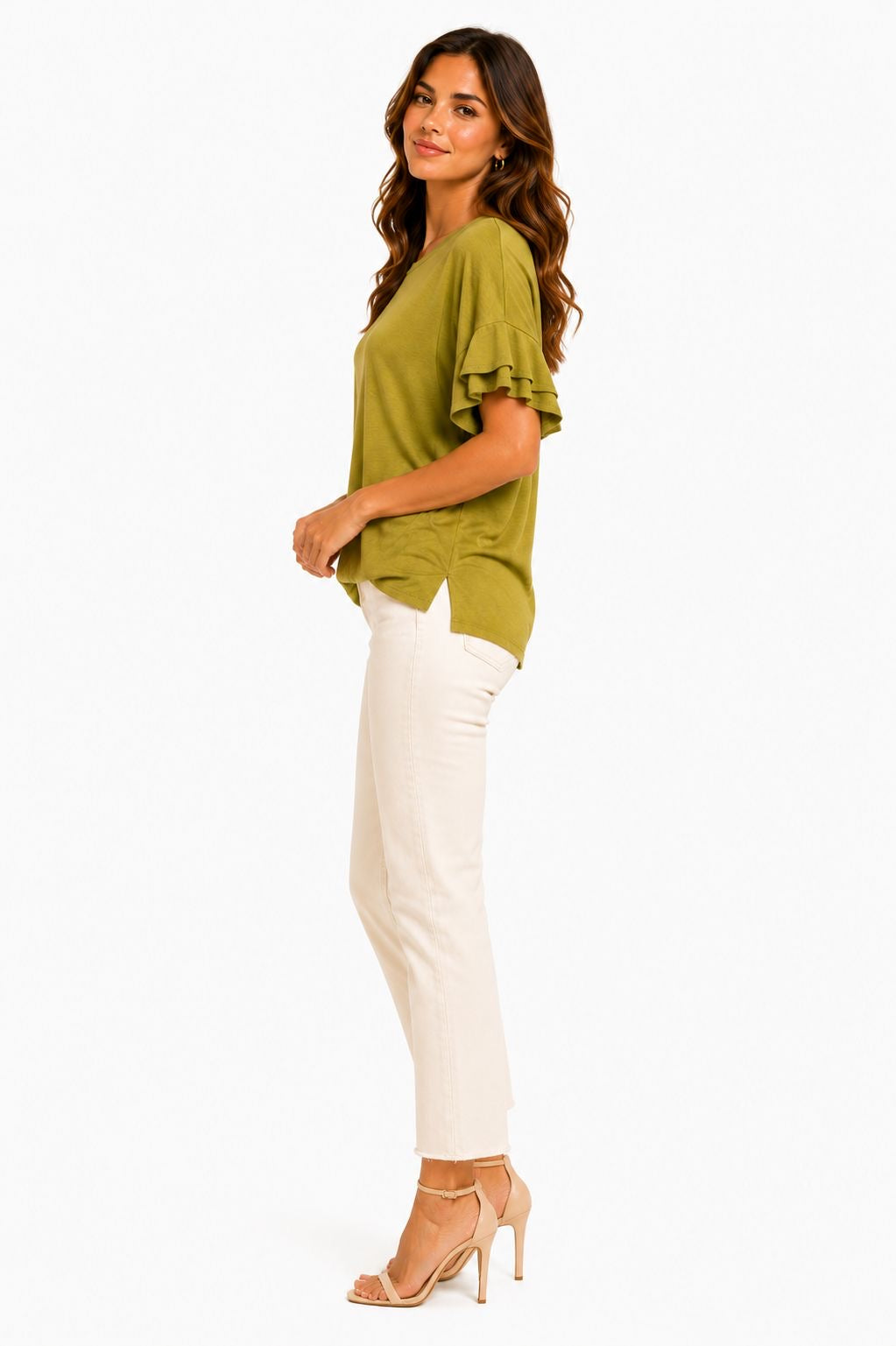 Michael Kors-Olive green short-sleeved t-shirt from the Michael Michael Kors brand