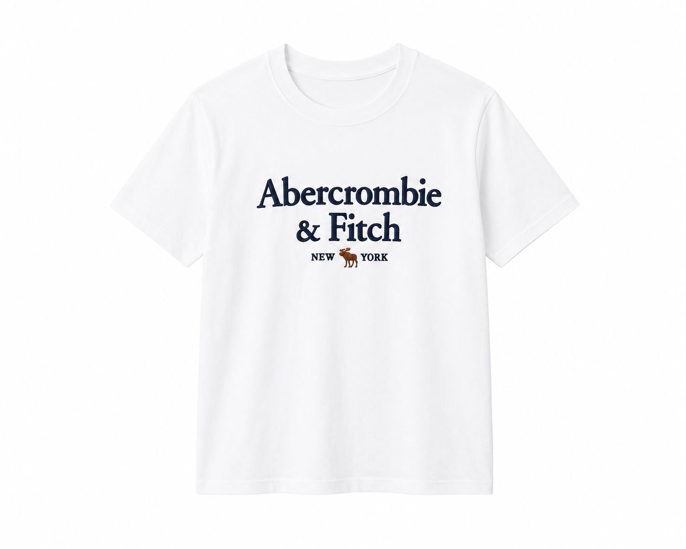 Abercrombie & Fitch white short-sleeved t-shirt