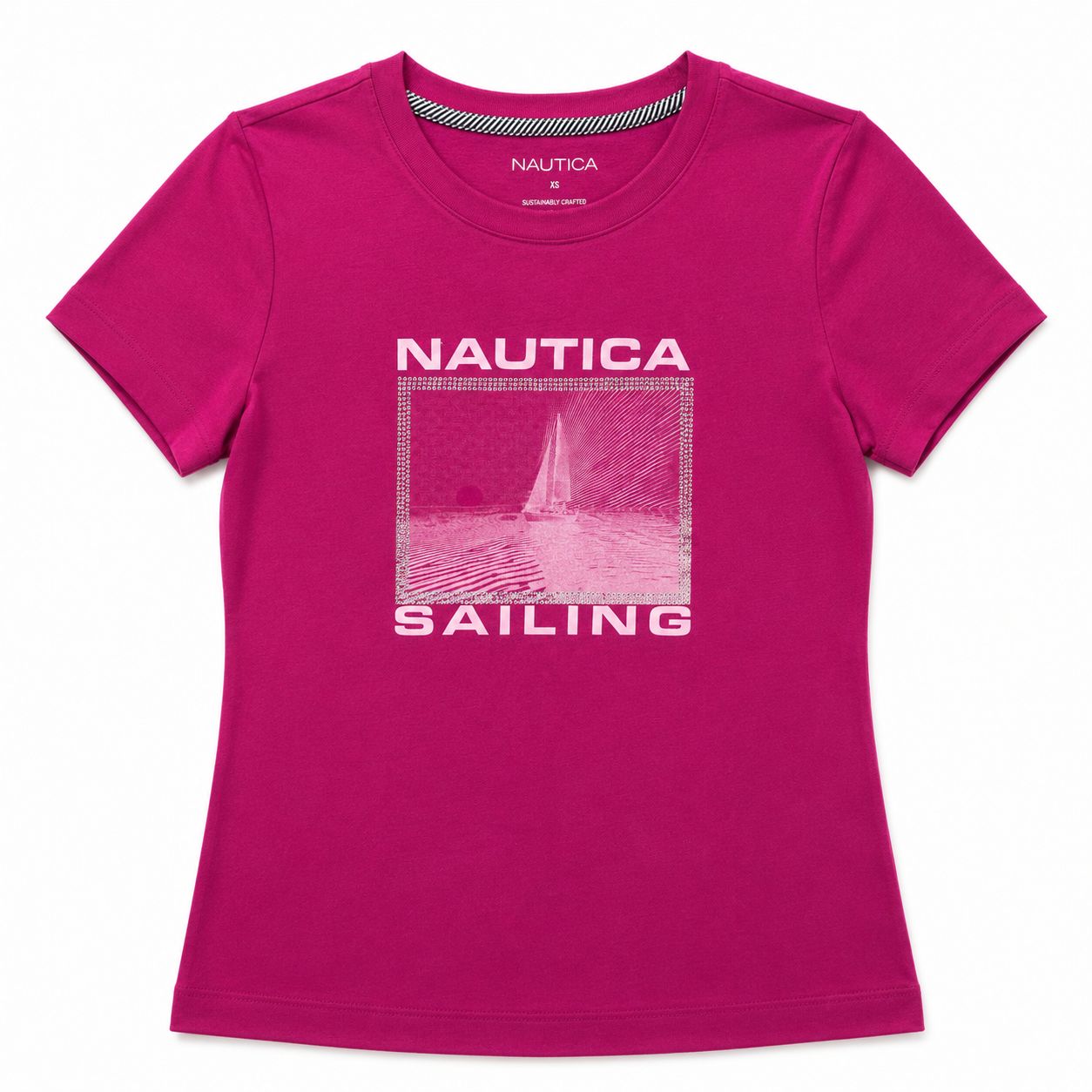 Náutica Rhinestone Sailing Graphic T-Shirt