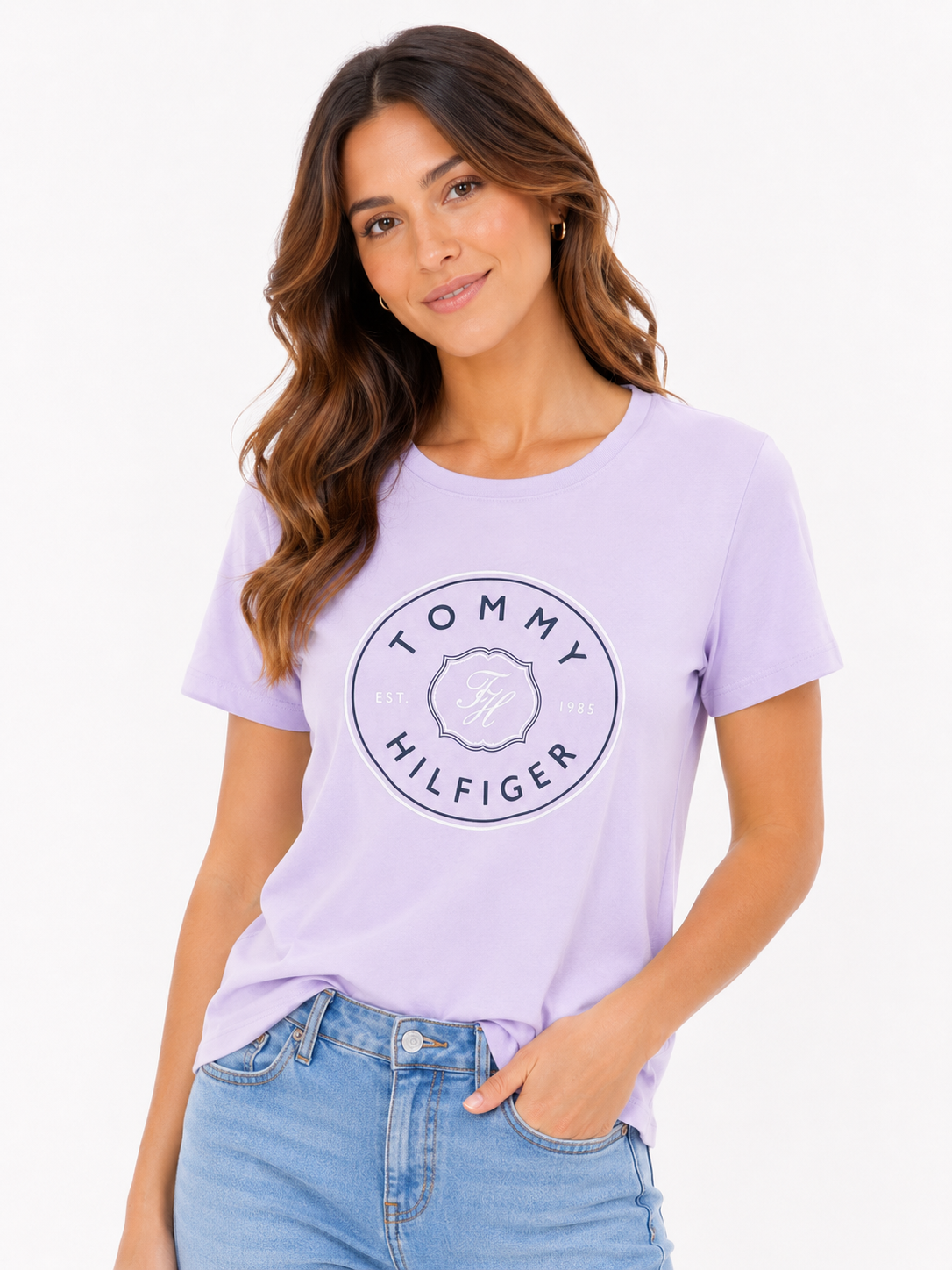 TOMMY HILFIGER-Circle Logo T-Shirt