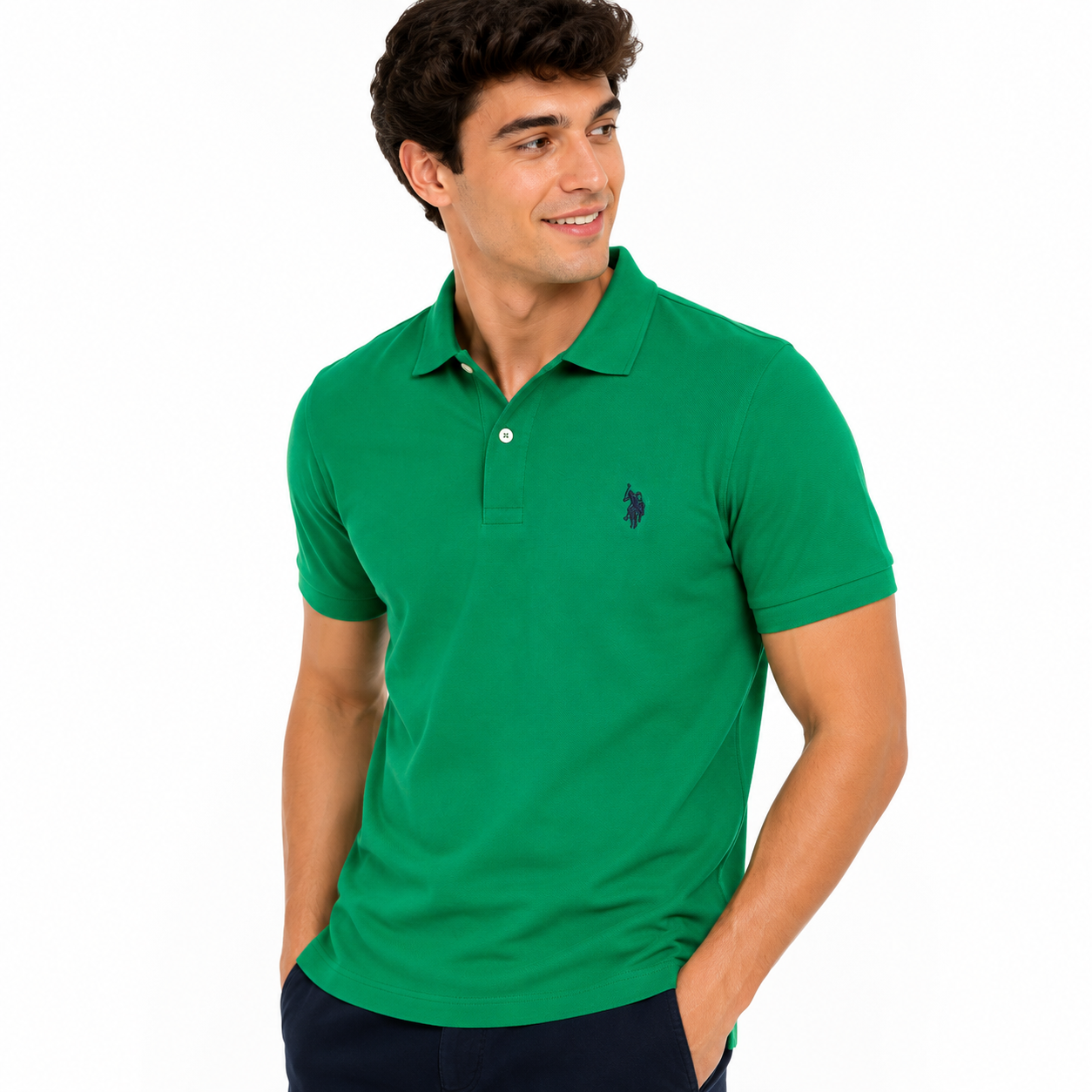 US Polo Assn Solid Slim Polo Shirt