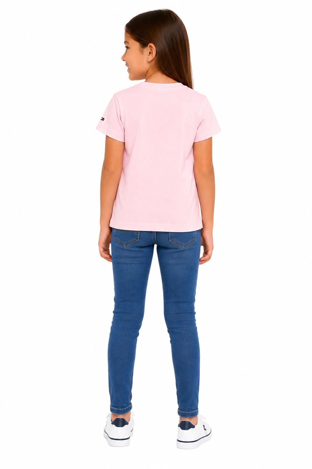 Tommy Hilfiger-Pink short-sleeved t-shirt for girls