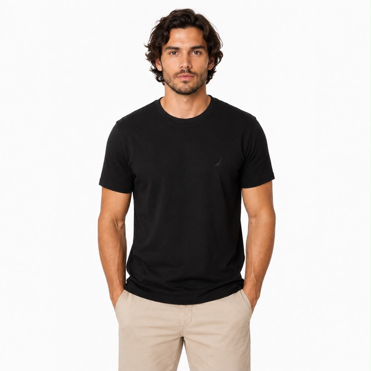 NAUTICA-Classic round neck t-shirt for men