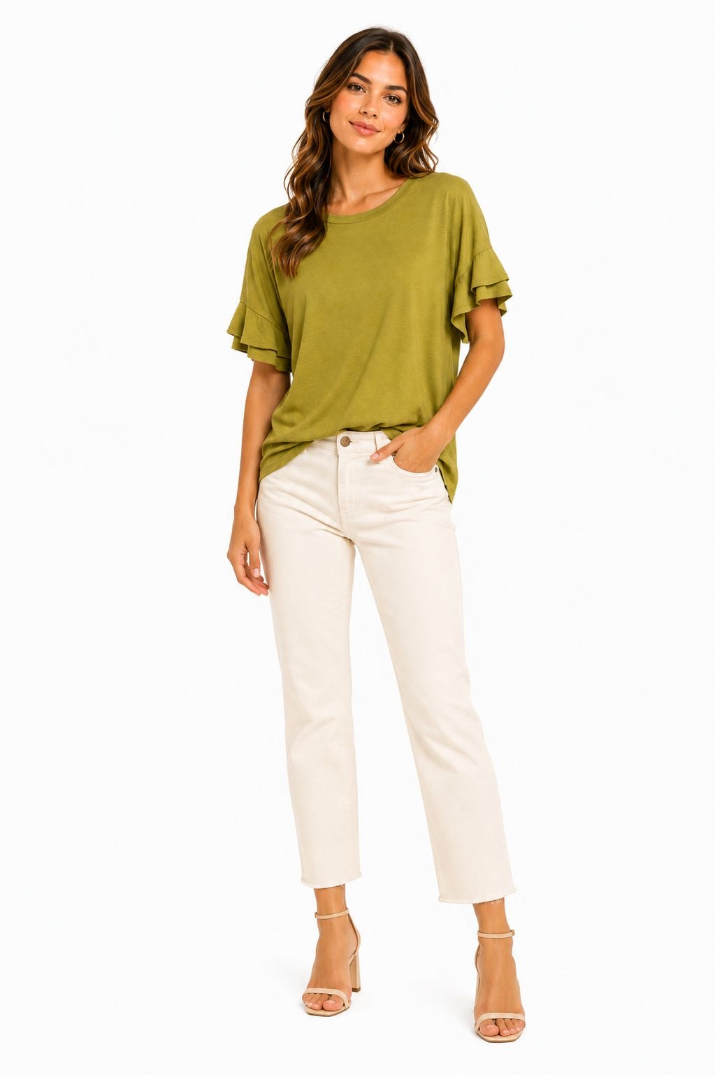 Michael Kors-Olive green short-sleeved t-shirt from the Michael Michael Kors brand
