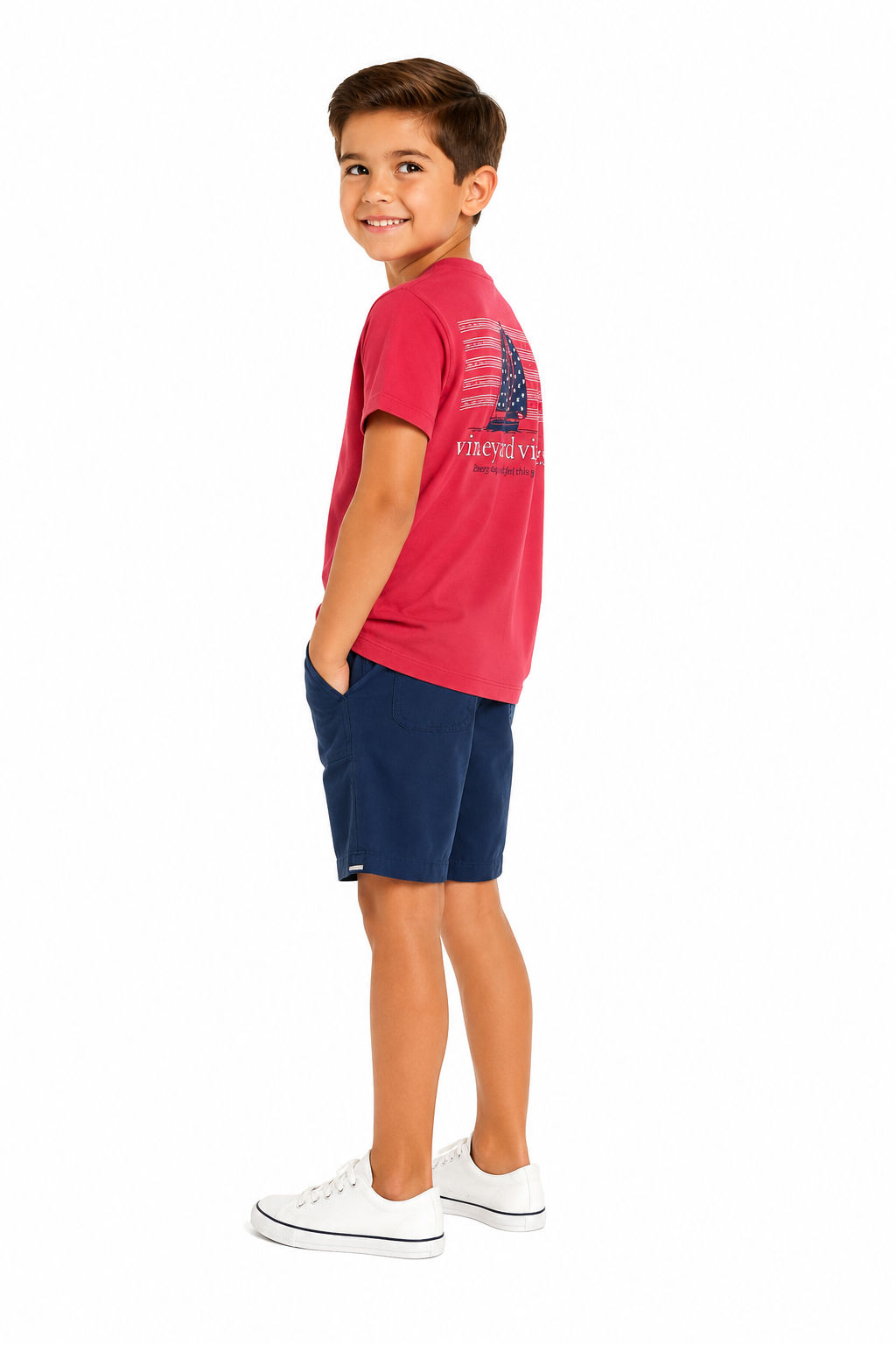 VINEYARD VINE  Shop Flag Sail Short Sleeve Pocket Tee  at Vineyard Vines