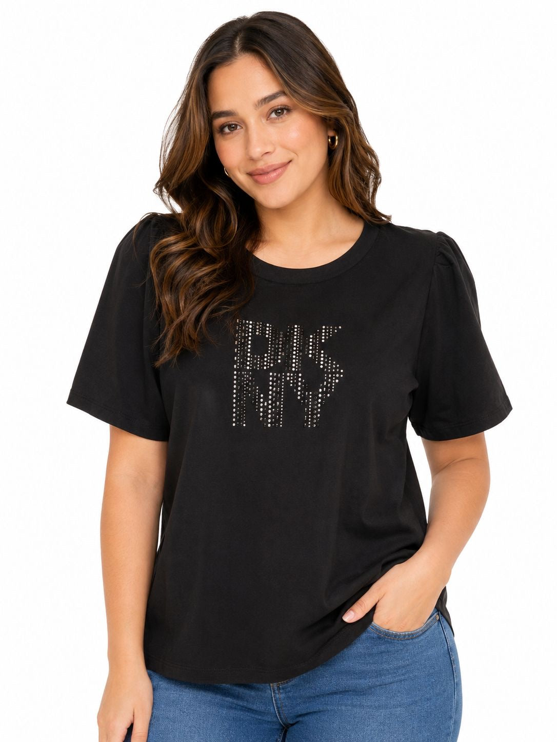 DKNY Hot Fix Logo Tee