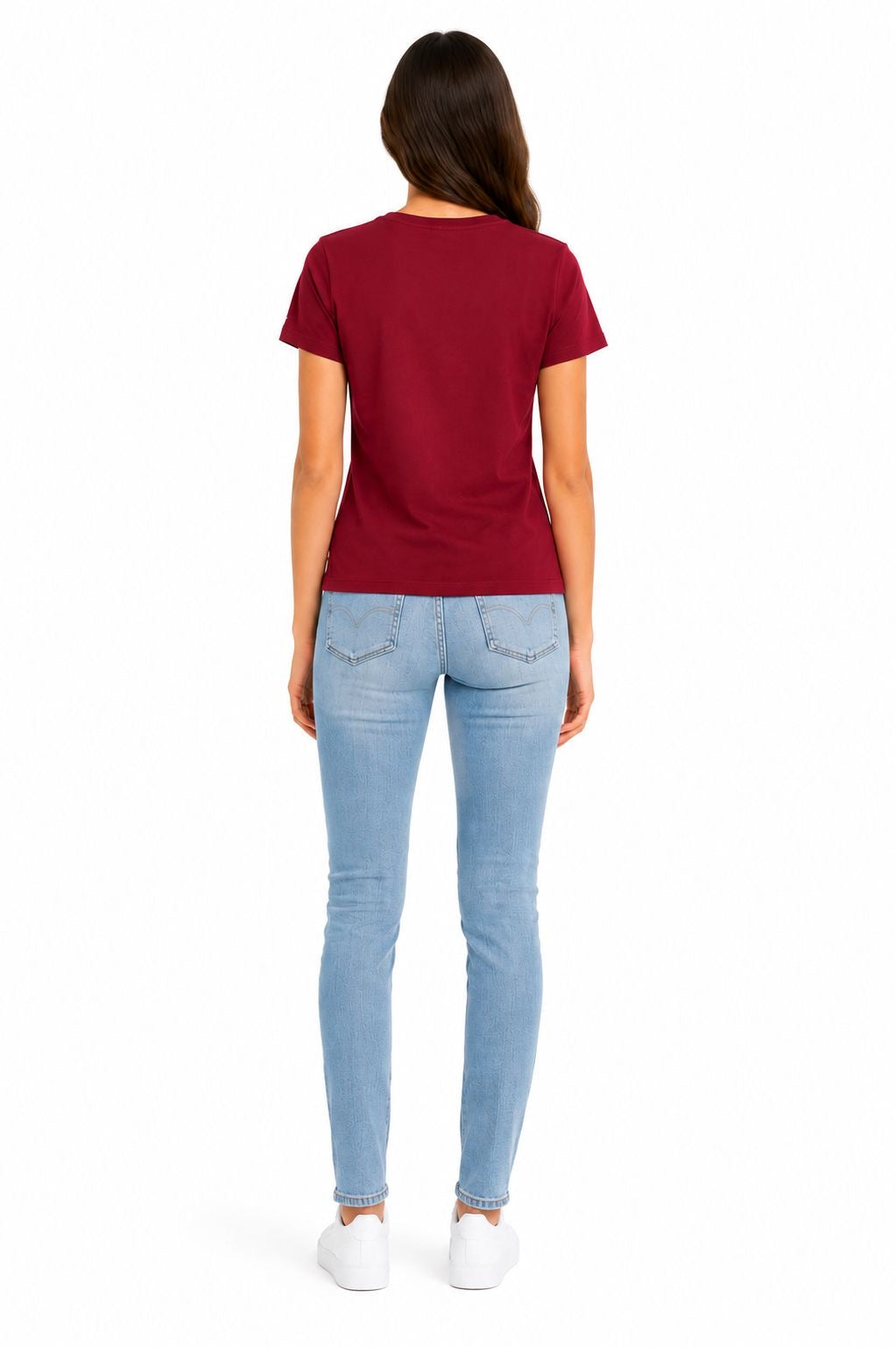 Tommy Hilfiger short-sleeved T-shirt in dark red