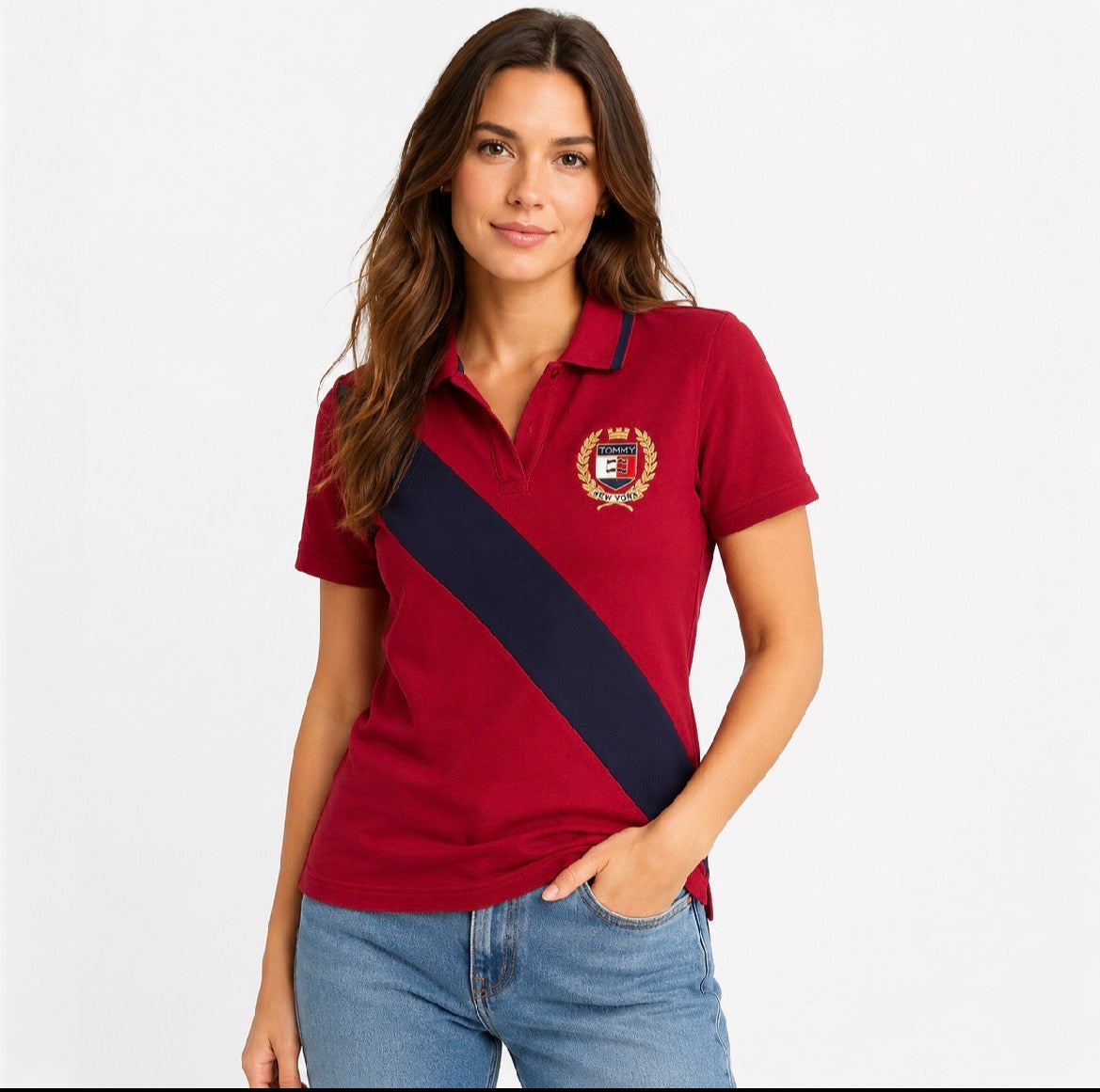 Tommy Hilfiger Banner Stripe Stretch-Cotton Polo
