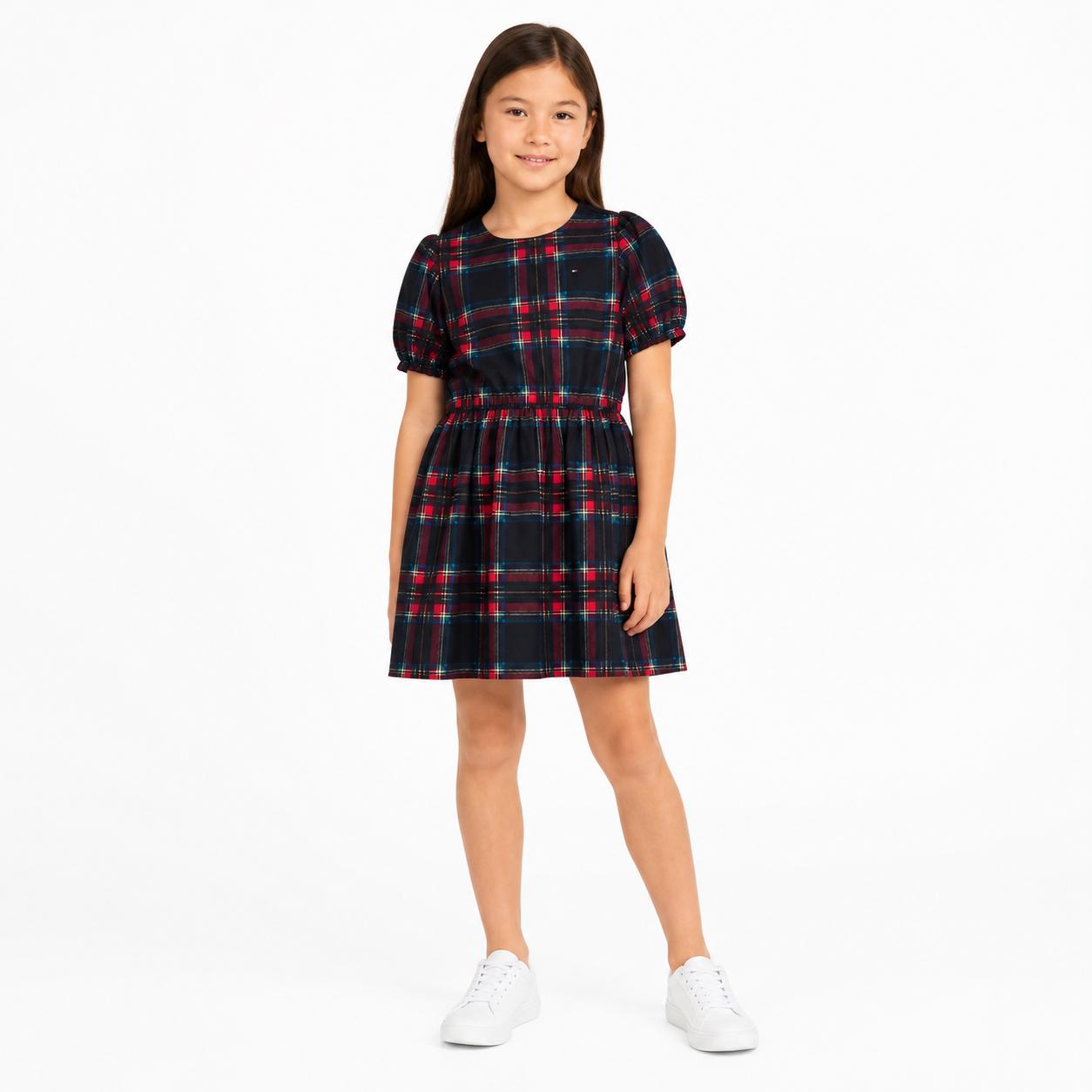 Tommy Hilfiger kids' plaid dress