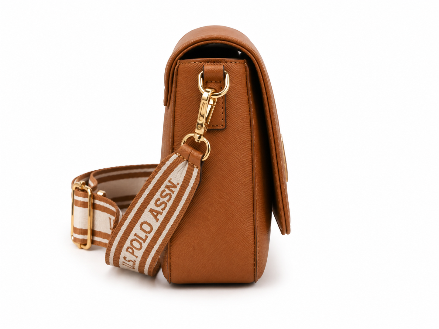 U.S. POLO ASSN-Elegant U.S. Polo Assn. crossbody wallet in brown tone