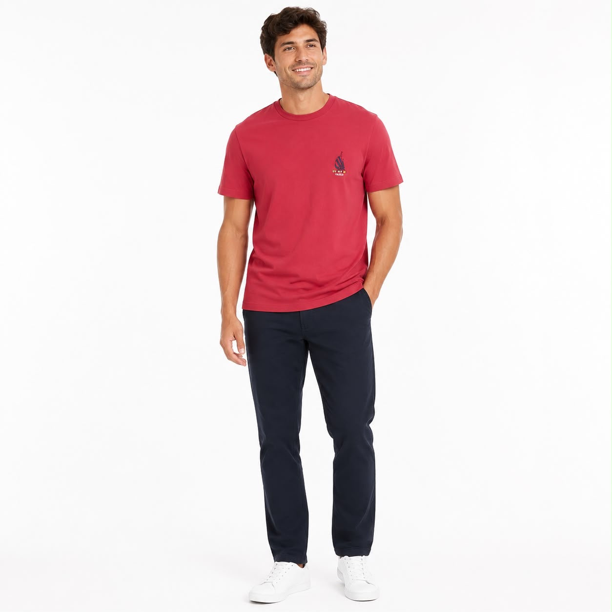 Nautica classic cut red t-shirt