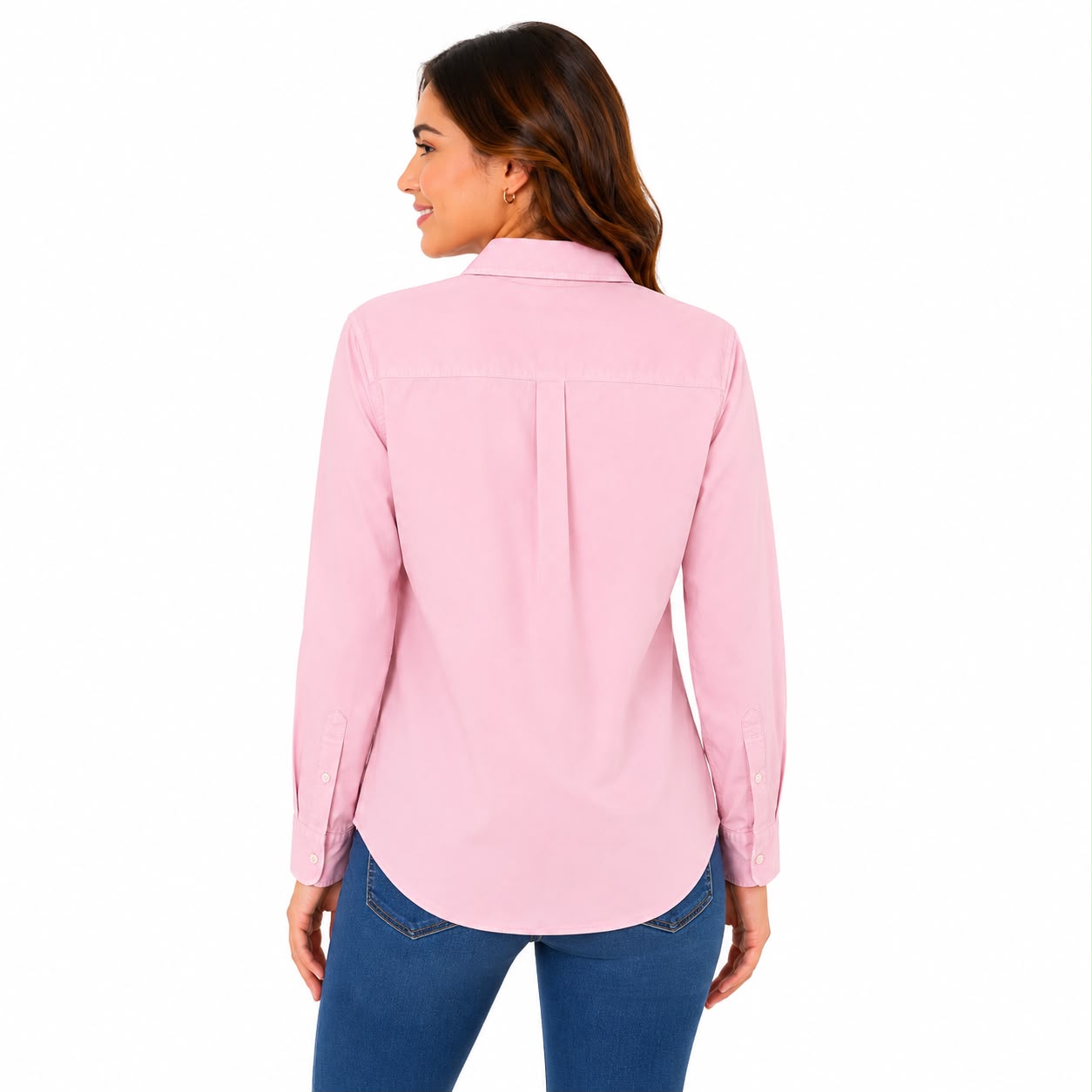 Polo Ralph Lauren Pink Women's Oversized Cotton Twill Shirt