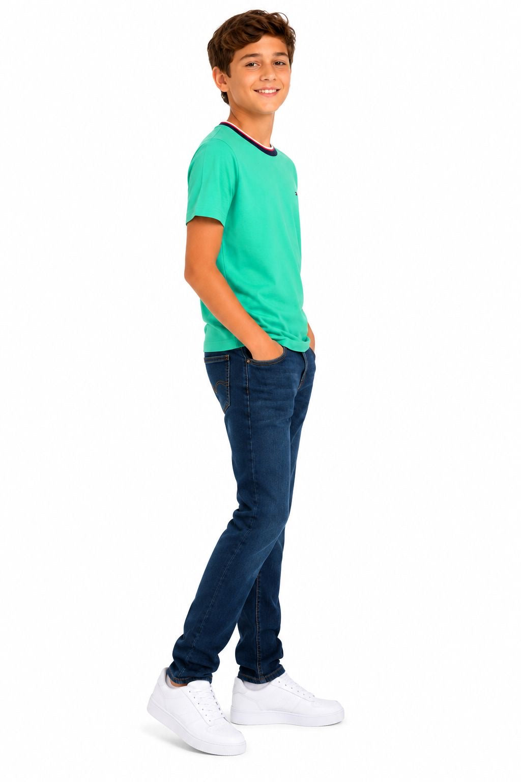 Tommy Hilfiger-Green short-sleeved t-shirt