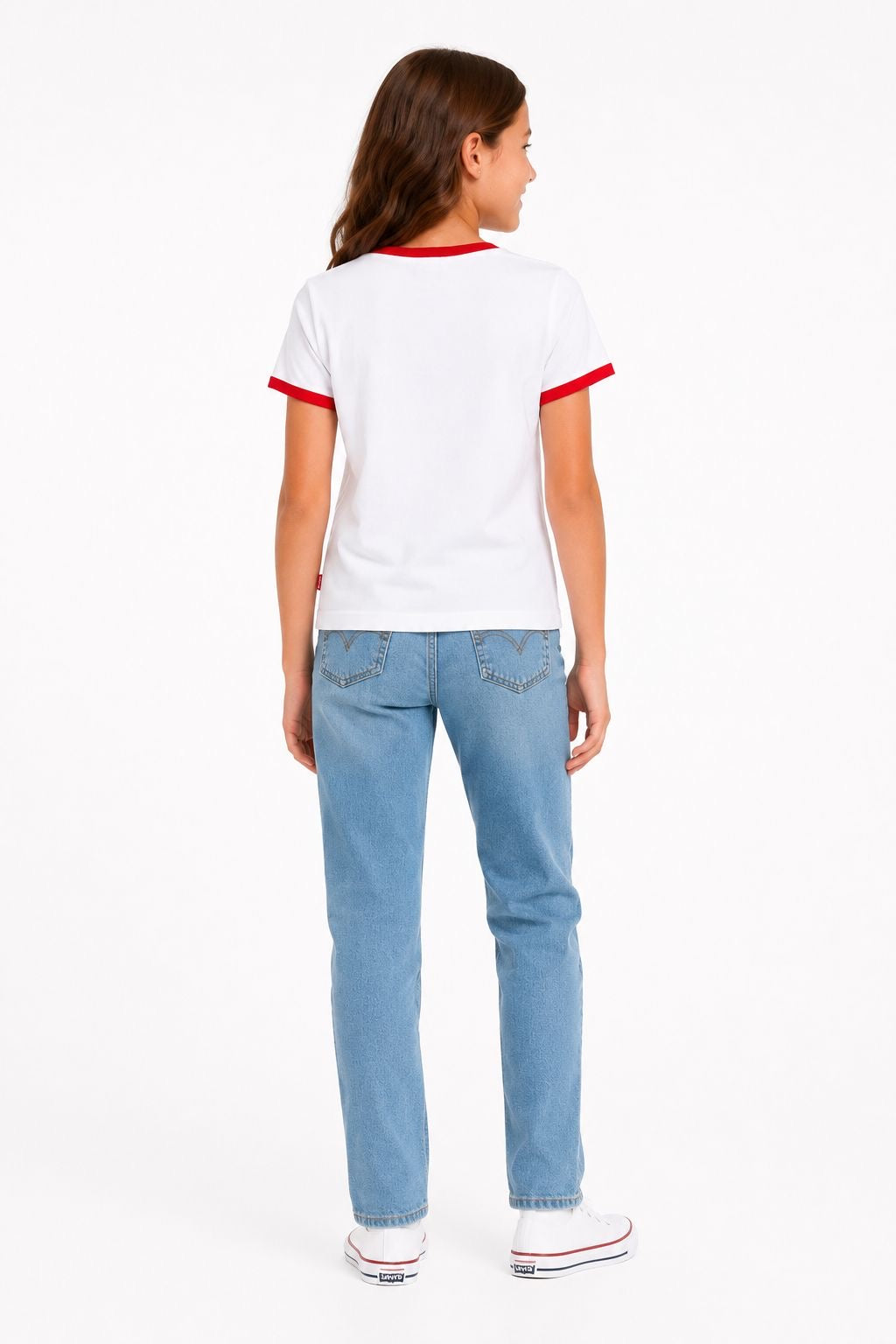 LEVIS-Retro Ringer T-Shirt Big Girls
