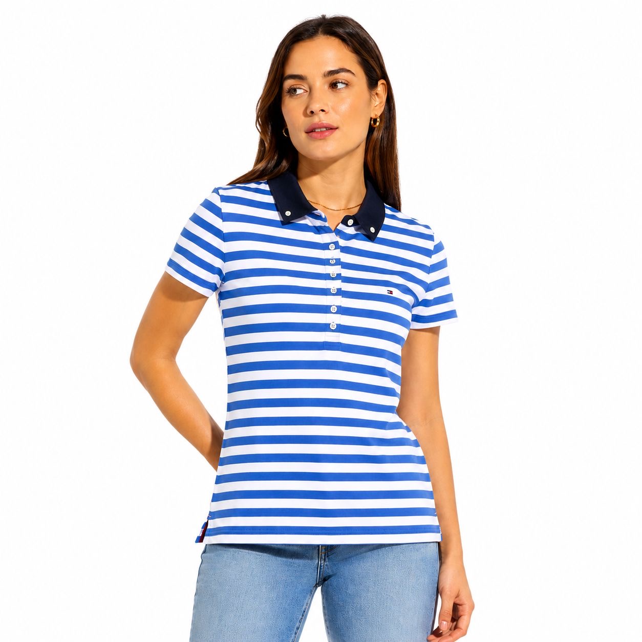 Tommy Hilfiger Women's Classic Short Sleeve Rugby Polo Shirt