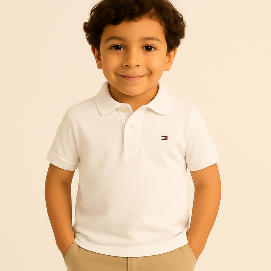 Tommy Hilfiger Kids' Solid Stretch Polo