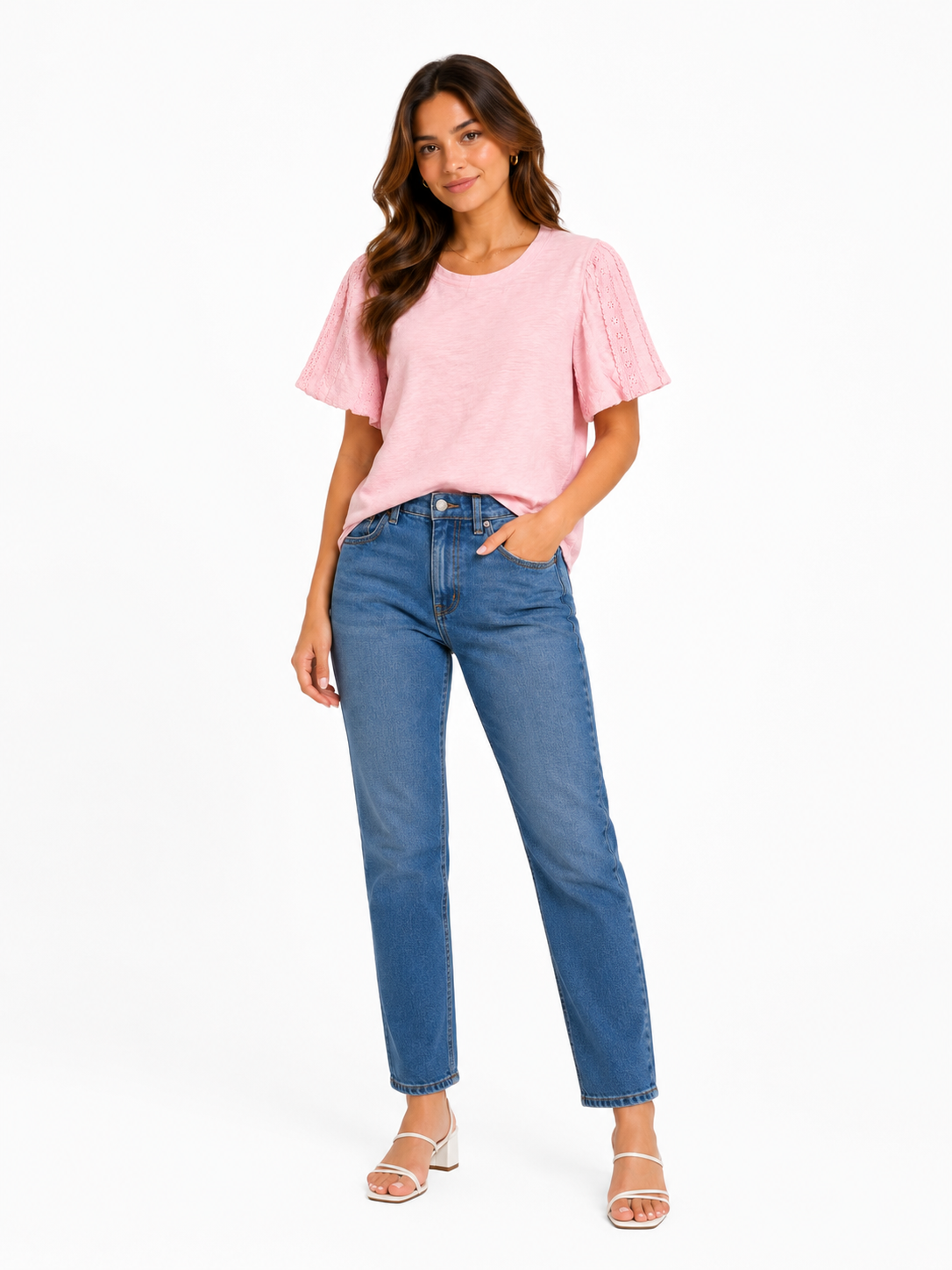 DESIGN HISTORY Pink short-sleeved t-shirt