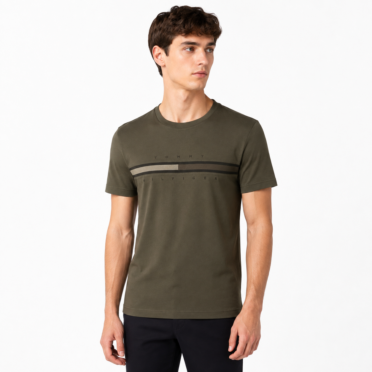 Tommy Hilfiger Tonal Flag Logo T-Shirt