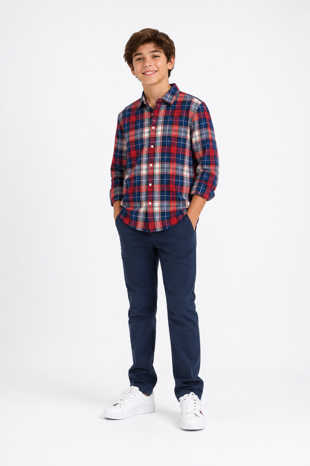 Tommy Hilfiger plaid shirt for kids